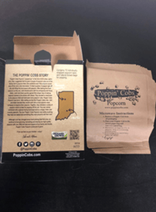 Recalled Poppin’ Cobs back of box and bags